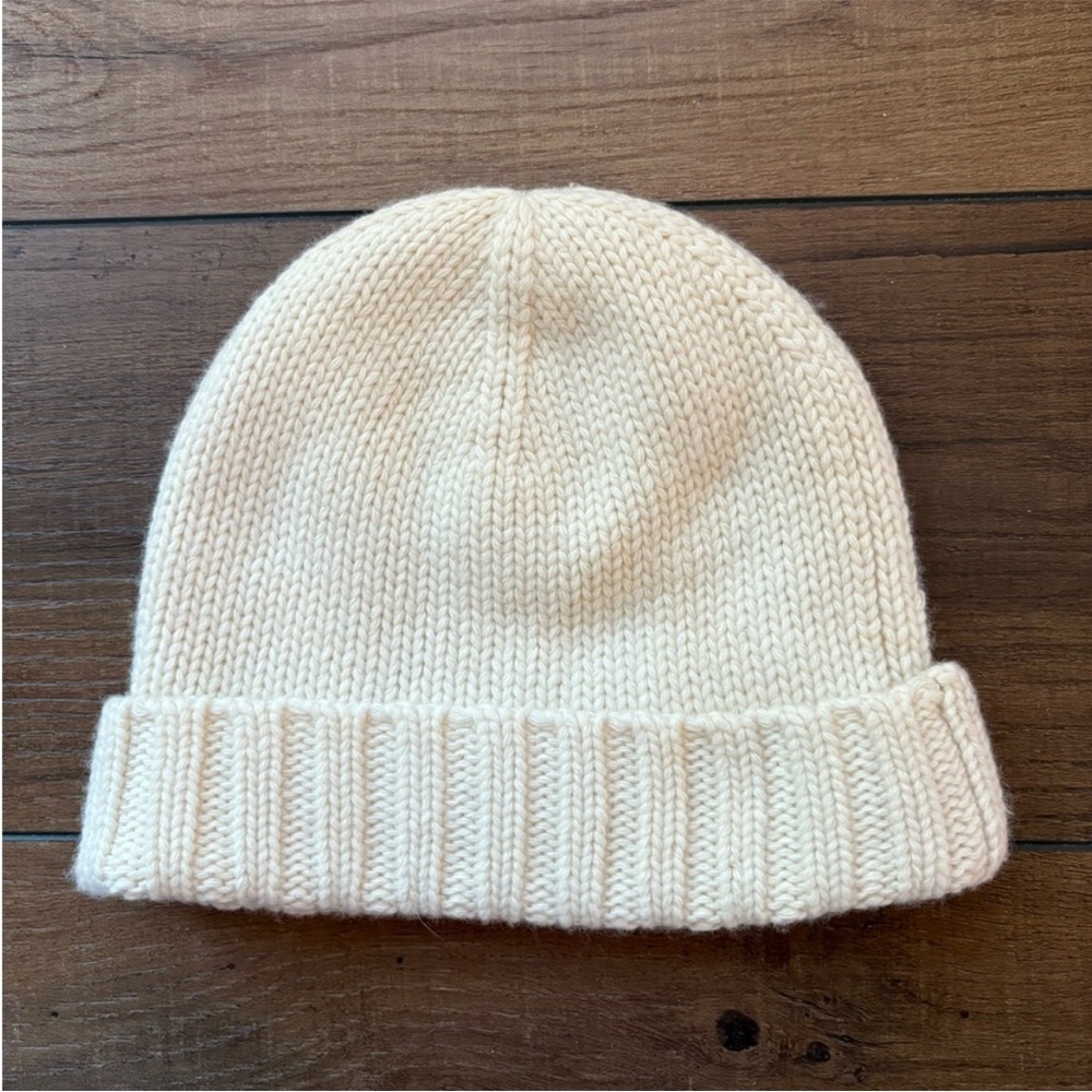 J. Crew Handknit Wool Cashmere Beanie - Picture 2 of 3
